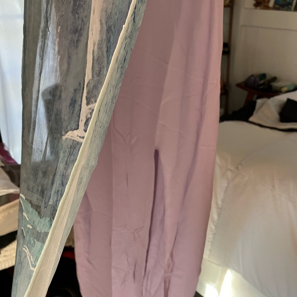 Long purple chic dress